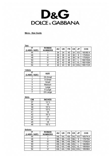 dolce gabbana size 46|dolce and gabbana size guide.